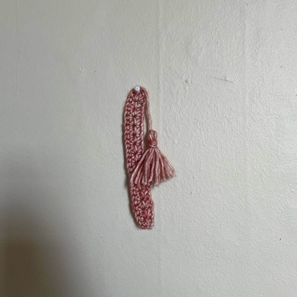 handmade crochet bookmark